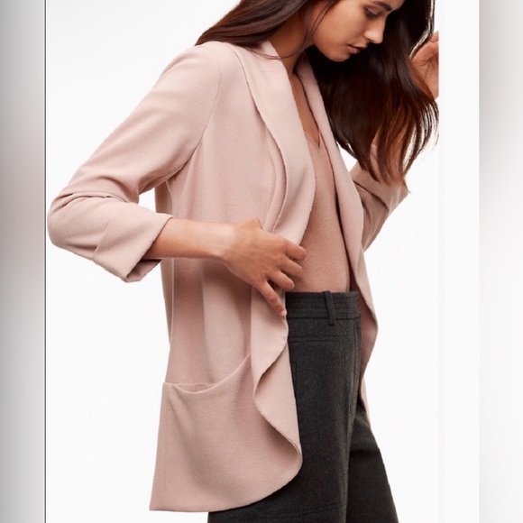 Aritzia Wilfred Light Pink Women's Blazer - Picture 2 of 10